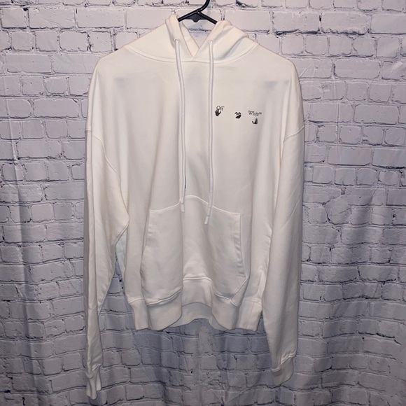 OFF-WHITE HOODIE MENS SIZE M L